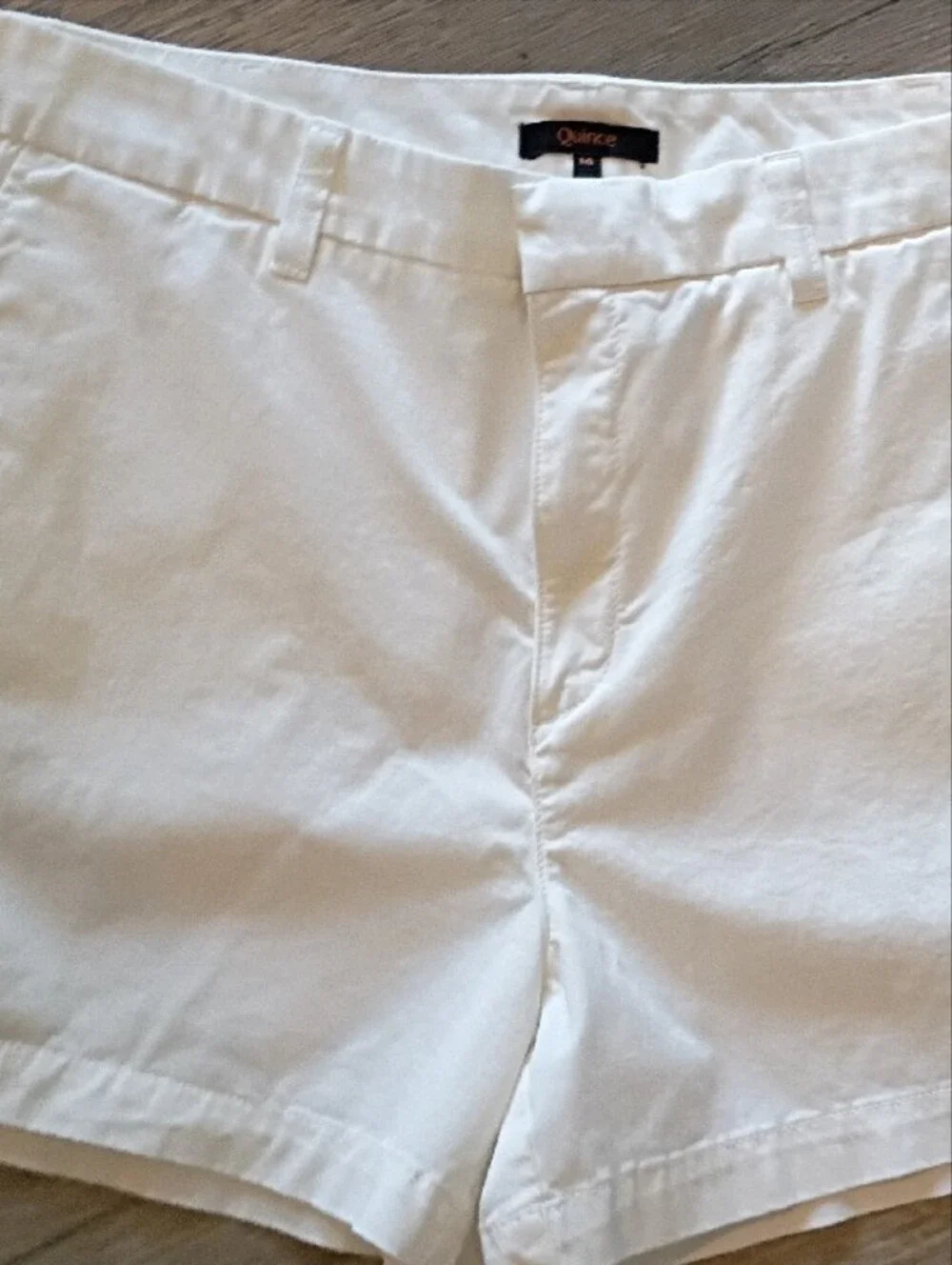 Quince Cotton Chino Ivory Shorts Sz 14 Casual Shorts